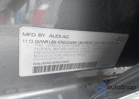 2014 Audi A4 2.0T Premium z USA, uszkodzony, nr VIN WAUAFAFL6EN023865